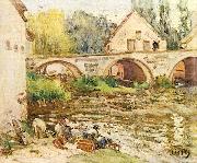 Alfred Sisley, Die Wascherinnen von Moret